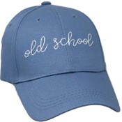 Wholesale - Gray Embroidery Hat- Old School C/P 24, UPC: 885114879489